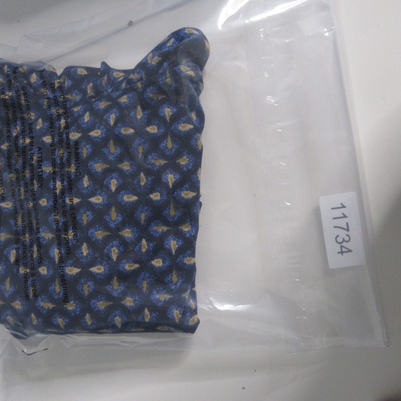 J McLaughlin Top‎ Small Ruffle Neck Durham Catalina Cloth Preppy Academia Career - Picture 9 of 9